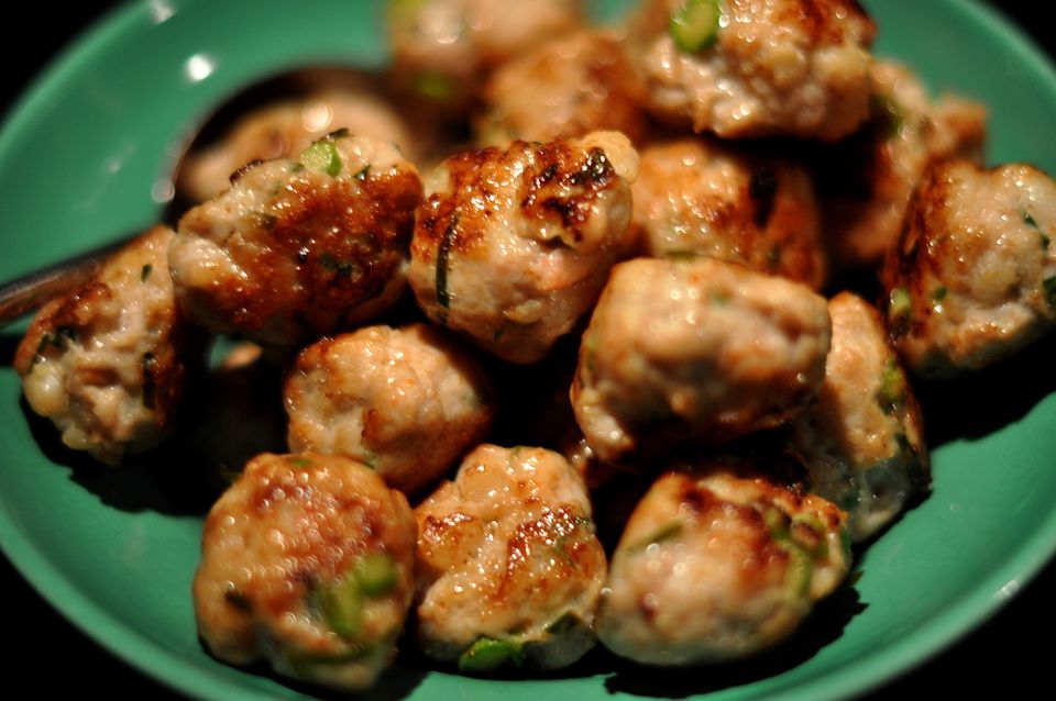 Albóndigas de pollo a la tailandesa