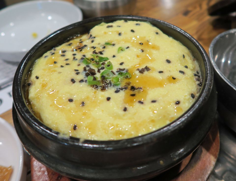 Huevo al vapor coreano (gyeran-jjim)