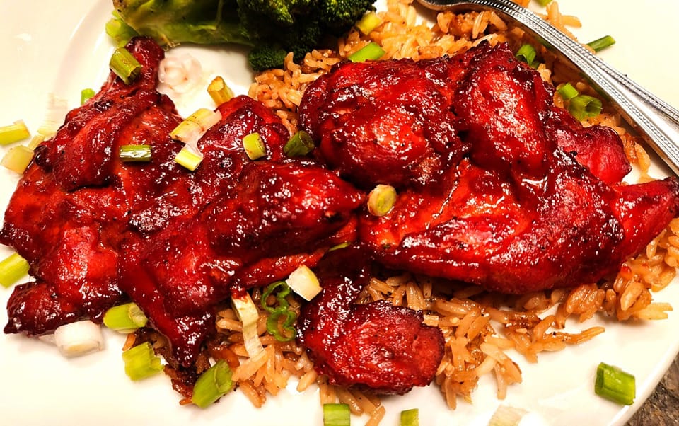 Muslos de pollo Char Siu